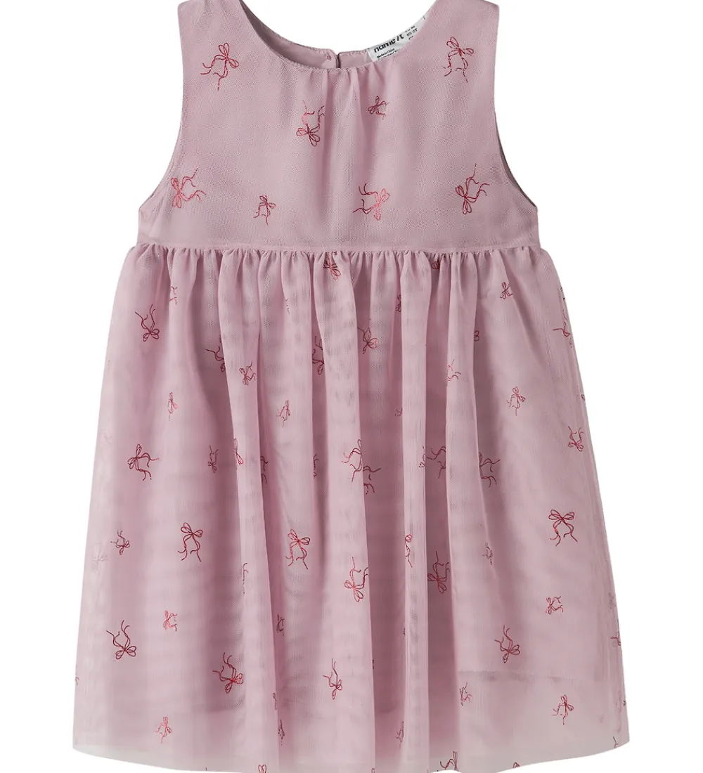 Kjoler-Name It Kjole - NmfVabos - Keepsake Lilac/Bows