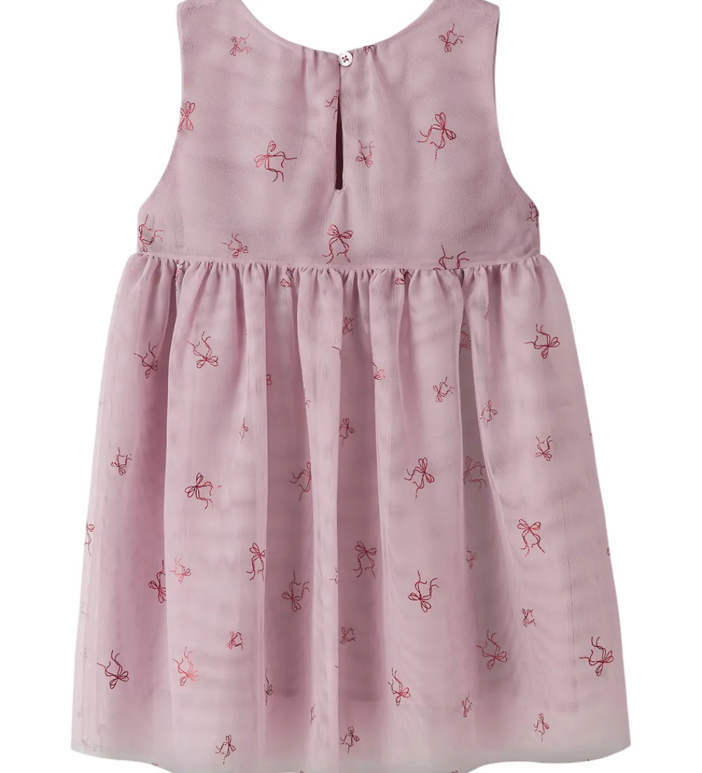 Kjoler-Name It Kjole - NmfVabos - Keepsake Lilac/Bows