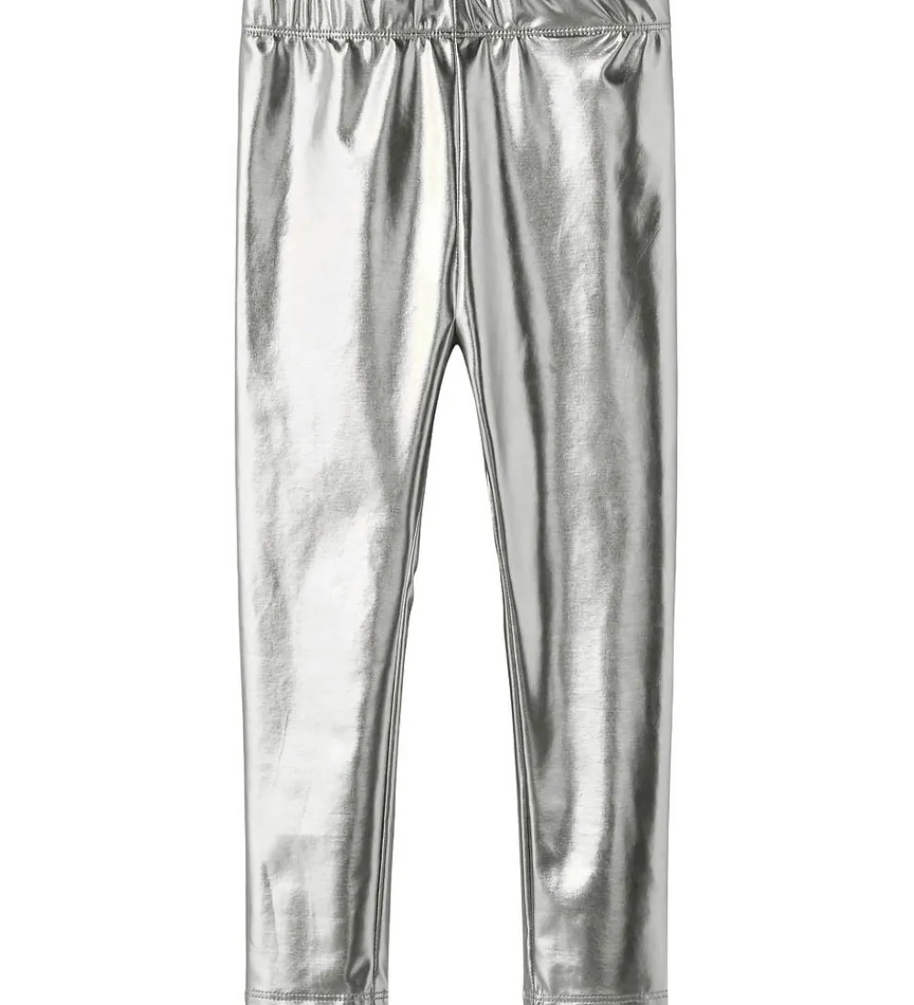 Leggings-Name It Leggings - NmfRispa - Silver