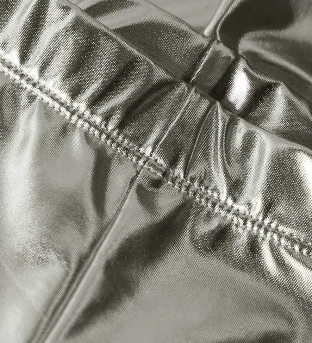 Leggings-Name It Leggings - NmfRispa - Silver