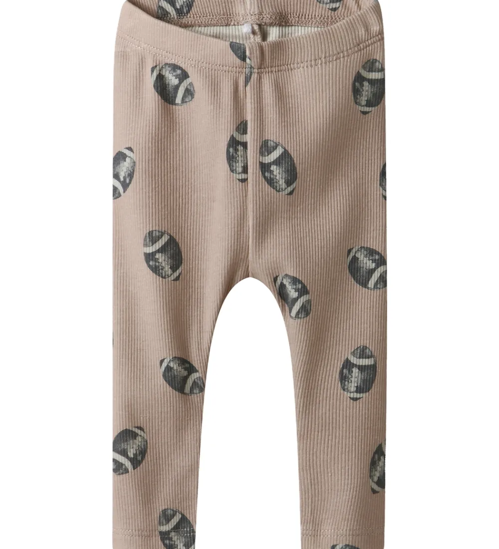 Name It Leggings*Leggings - Rib - NbmSolution - Mushroom