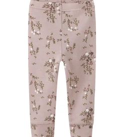 Name It Leggings*Leggings - Uld - NbfWillow - Shadow Gray/Long Flower