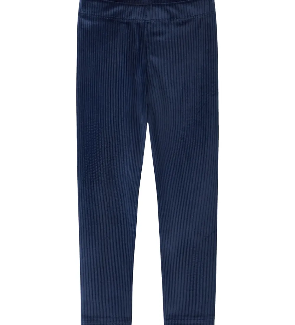 Name It Leggings|Juletøj*Leggings - Velour - NmfVeloa - Navy Blazer