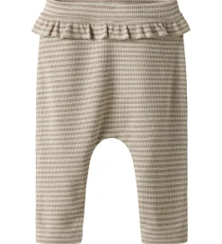 Leggings|Juletøj-Name It Leggings - Viskose - NbfSister - Cloud Dancer