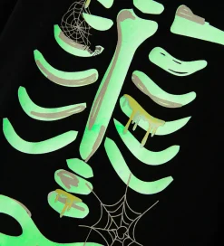 Name It Halloween*Nattøj - 2-delt - Glow - NmnOwen - Sort/Lemonade