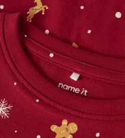 Nattøj-Name It Nattøj - 2-Delt - NmnVismas - Jester Red/Xmas AOP Red