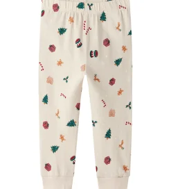 Name It Nattøj*Nattøj - 2-Delt - NmnVismas - Whitecap Gray/Xmas AOP
