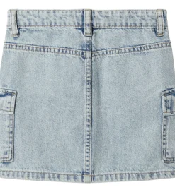 Nederdele-Name It Nederdel - Denim - NkfMillie - Cargo - Light Blue Bleach