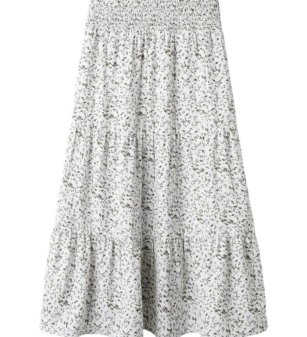 Name It Nederdele*Nederdel - NkfJolly - Maxi Skirt - Star White m. Blomste