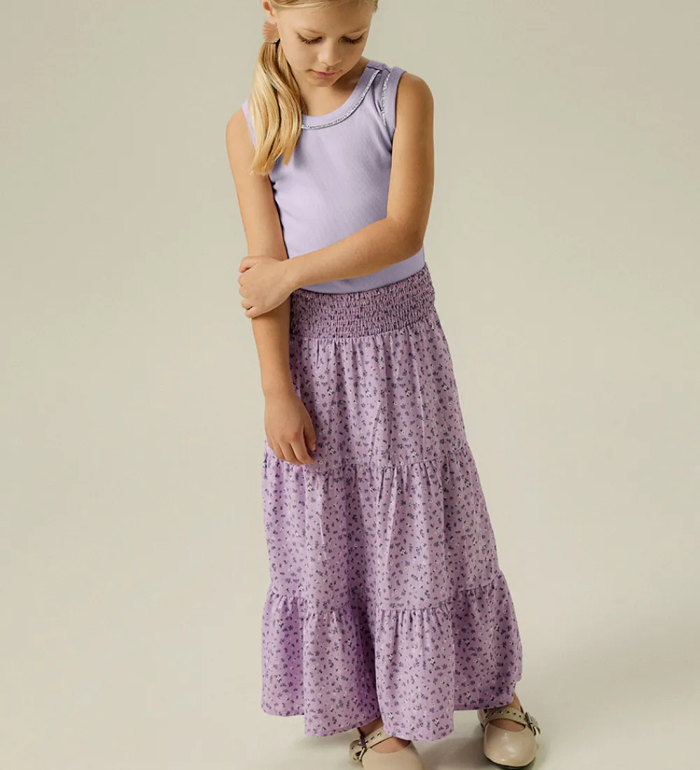Nederdele-Name It Nederdel - NkfJolly - Maxi Skirt - Lavendula
