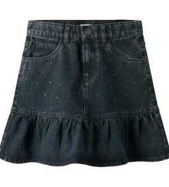 Name It Nederdele|Juletøj*Nederdel - NkfThes - Dark Midnight Denim m. Rhinsten