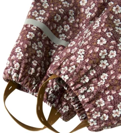 Regntøj-Name It Regndragt m. Fleece - NmfDry10 - Fig m. Blomster