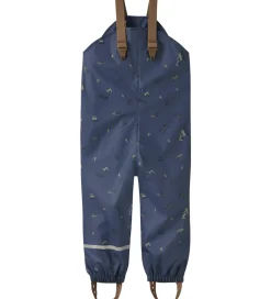 Name It Regntøj*Regntøj m. Seler - NmmDry10 - Vintage Indigo m. Print