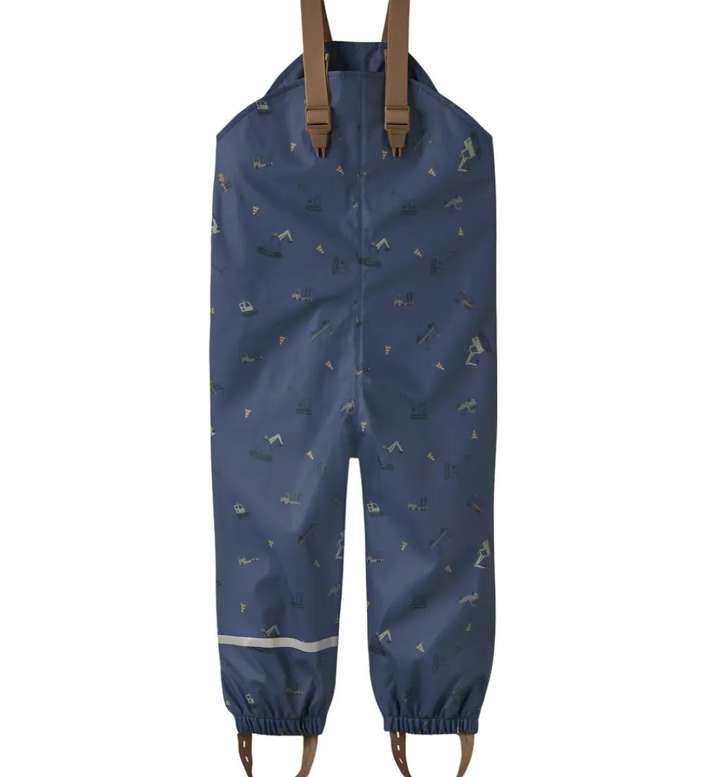 Name It Regntøj*Regntøj m. Seler - NmmDry10 - Vintage Indigo m. Print