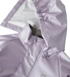 Name It Regntøj*Regntøj m. Seler - NmfDry10 - Metallic - Misty Lilac