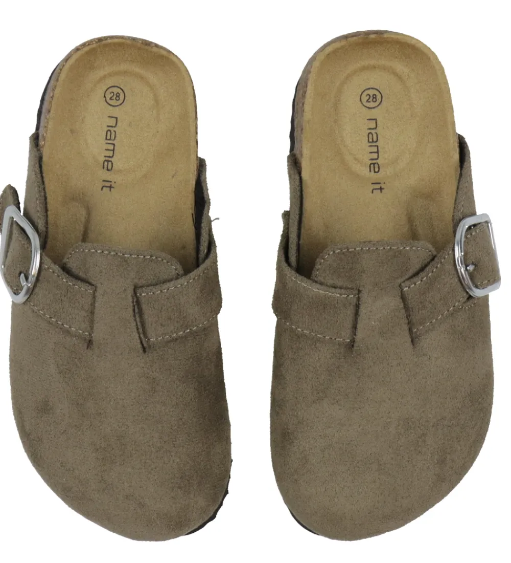 Sandaler-Name It Sandaler - NknAvery - Taupe Gray