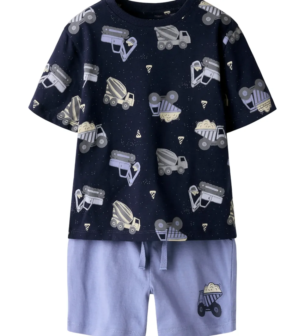 Name It Shorts Og Knickers*Shortssæt - NmmHector - Navy Blazer/W Infinity