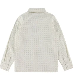 Skjorter|Juletøj-Name It Skjorte - NkmVilfred - Cloud Dancer/Dot Navy Blazer