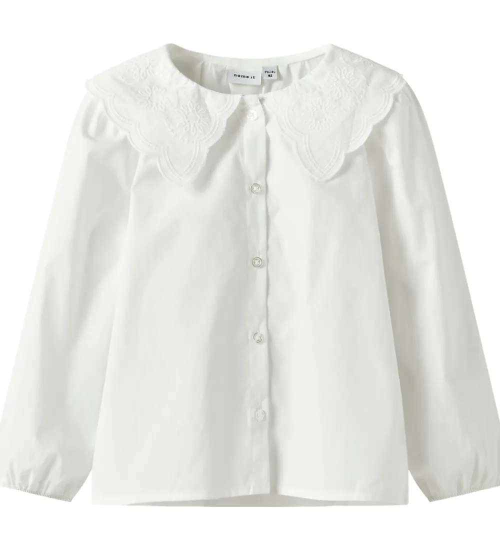 Name It Skjorter*Skjorte - NmfRollaring - Bright White