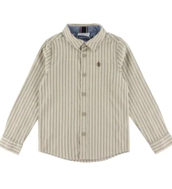 Skjorter-Name It Skjorte - NmmRekid - Island Fossil/Thin Stripe