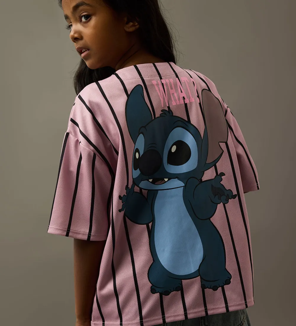Name It Skjorter*Skjorte k/æ - NkfOdisa - Stitch - Keepsake Lilac