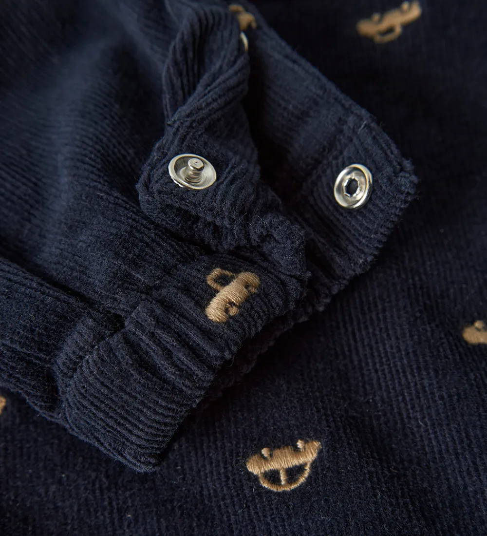 Name It Bukser Og Jeans*Smækbukser - Fløjlsvelour - NbmRon - Navy Blazer