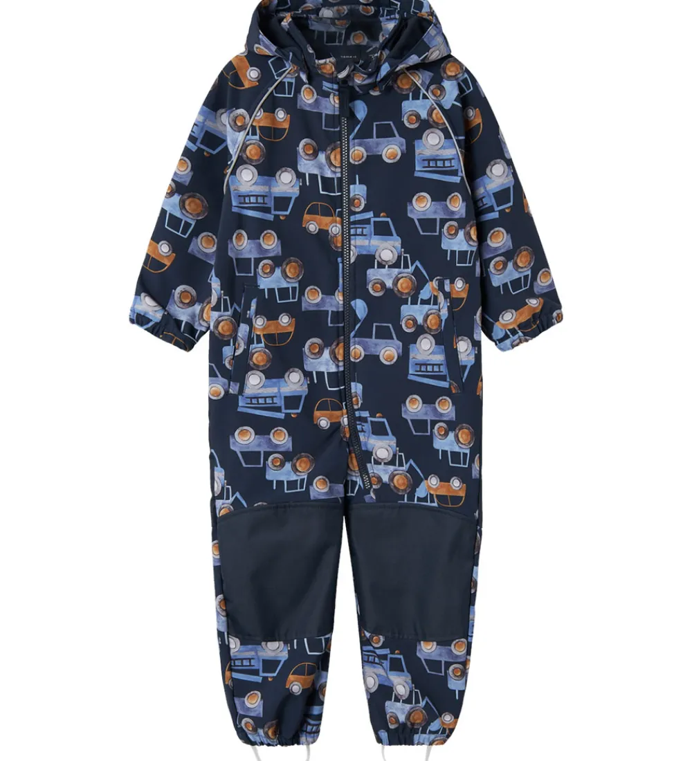 Softshell-Name It Softshelldragt m. Fleece - Noos - NmmAlfa08 - Dark Sapph