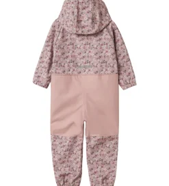Softshell-Name It Softshelldragt m. Fleece - Noos - NmfAlfa - Woodrose/Blo