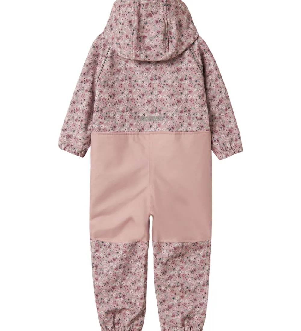 Softshell-Name It Softshelldragt m. Fleece - Noos - NmfAlfa - Woodrose/Blo