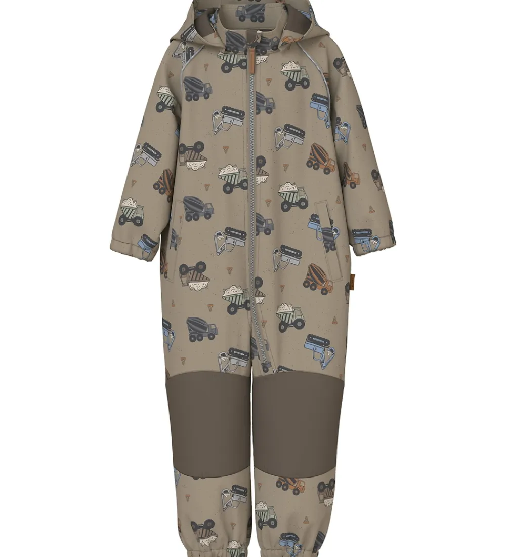 Name It Softshell*Softshelldragt m. Fleece - Noos - NmmAlfa08 - Silver Min