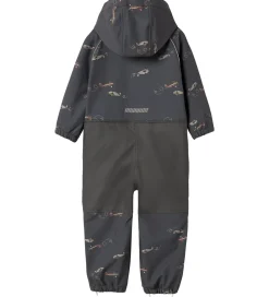Name It Softshell*Softshelldragt m. Fleece - Noos - NmmAlfa08 - Grey Pinst