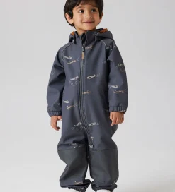 Name It Softshell*Softshelldragt m. Fleece - Noos - NmmAlfa08 - Grey Pinst