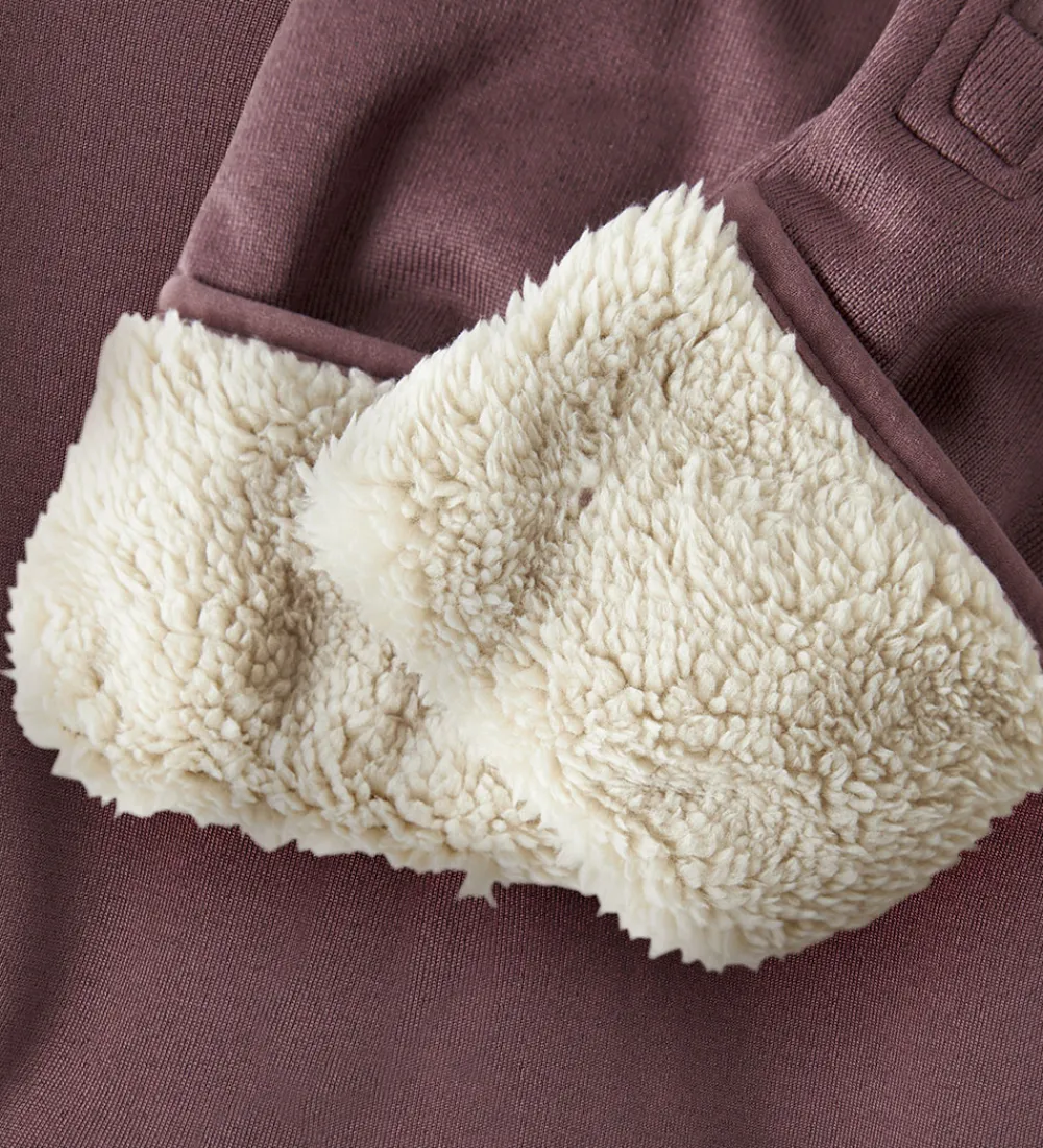 Softshell-Name It Softshelldragt m. Fleece - NbnMada08 - Rose Brown m. Øre