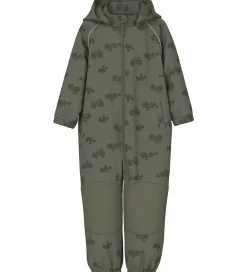Name It Softshell*Softshelldragt m. Fleece - Noos - NmmAlfa08 - Dusty Oliv