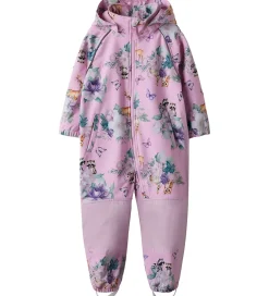 Softshell-Name It Softshelldragt m. Fleece - Noos - NmfAlfa08 - Pink Laven