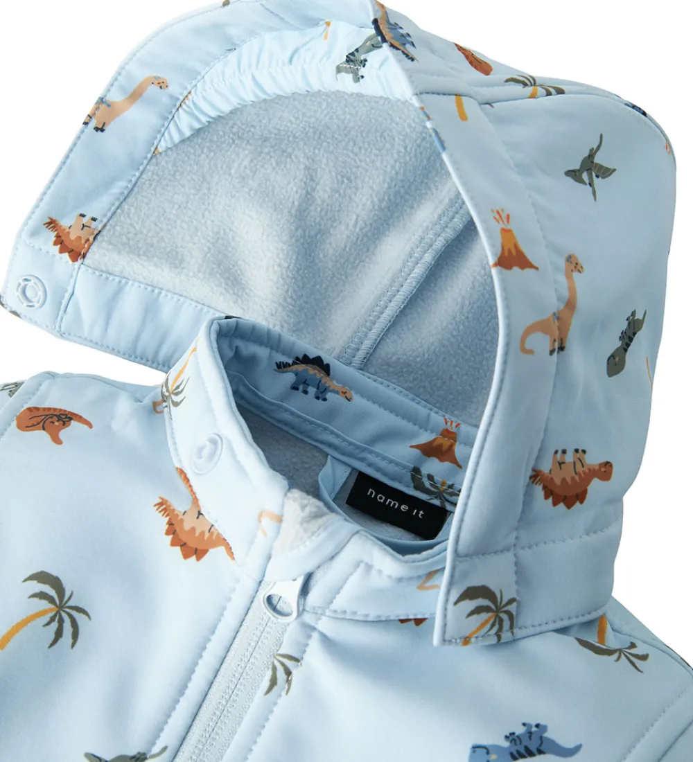 Name It Softshell*Softshelldragt m. Fleece - NbmAlfa08 - Skyway/Mini Dino