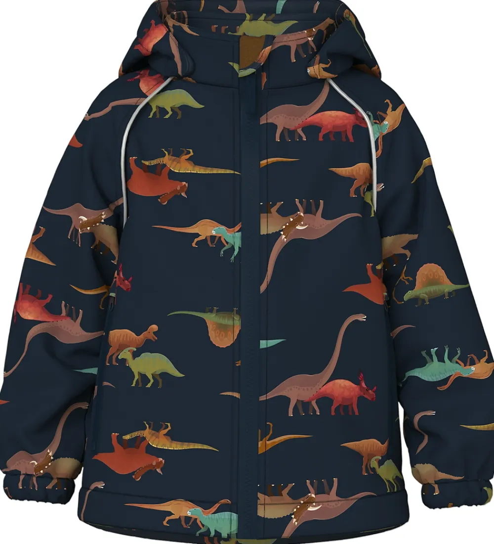 Softshell-Name It Softshelljakke m. Fleece - NmmAlfa08 - Dark Sapphire/Din