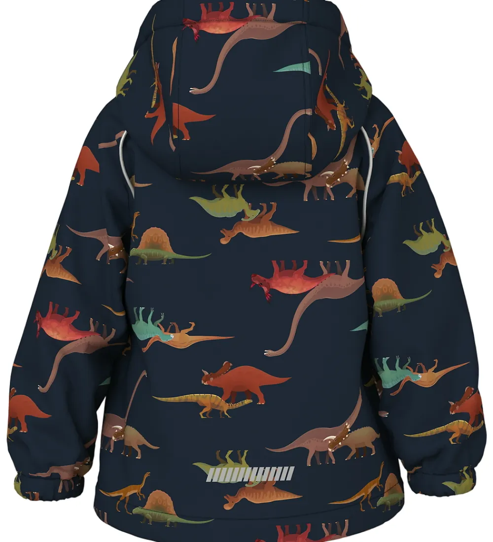 Softshell-Name It Softshelljakke m. Fleece - NmmAlfa08 - Dark Sapphire/Din