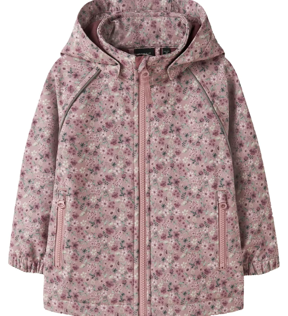 Name It Softshell*Softshelljakke m. Fleece - NmfAlfa08 - Woodrose/Blossom