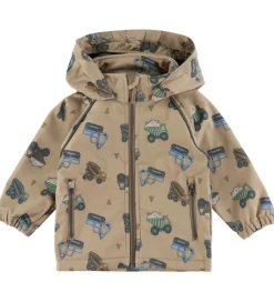 Name It Softshell*Softshelljakke m. Fleece - NmmAlfa08 - Silver Mink/Truck