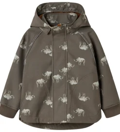Name It Softshell*Softshelljakke m. Fleece - NmmAlfa08 - Morel/Rhino