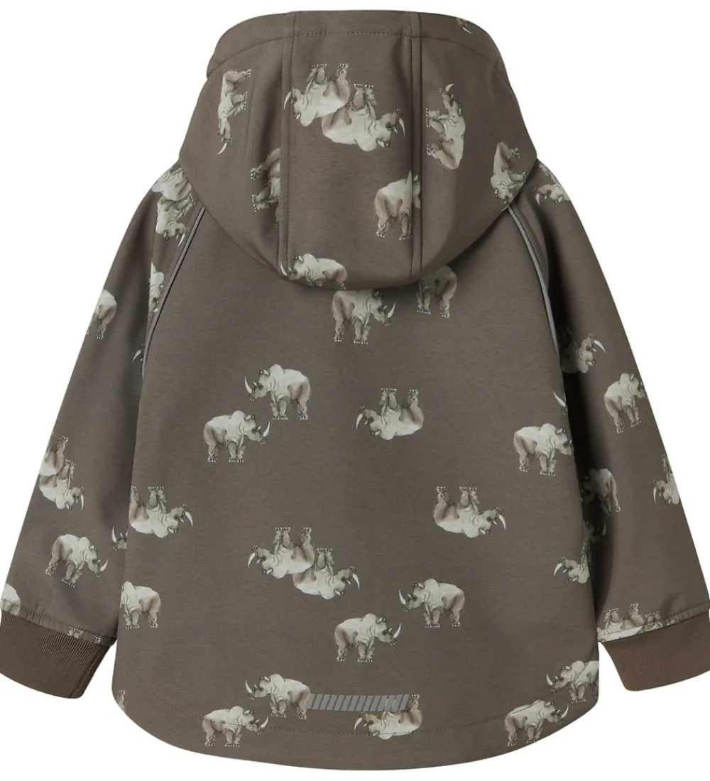Name It Softshell*Softshelljakke m. Fleece - NmmAlfa08 - Morel/Rhino