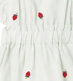 Name It Sommerdragter*Sommerdragt - NbfDerilla - Bright White/STAWBERRY
