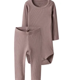 Name It Bodyer*Sæt - Body l/æ/ Leggings - Deauville Mauve/DEAUVILLE MA