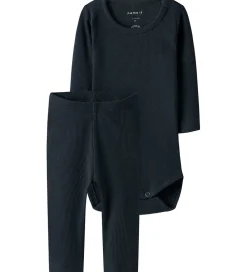 Bodyer|Unisex-Tøj-Name It Sæt - Body l/æ/ Leggings - Noos - NbnKab - Dark Sapphire