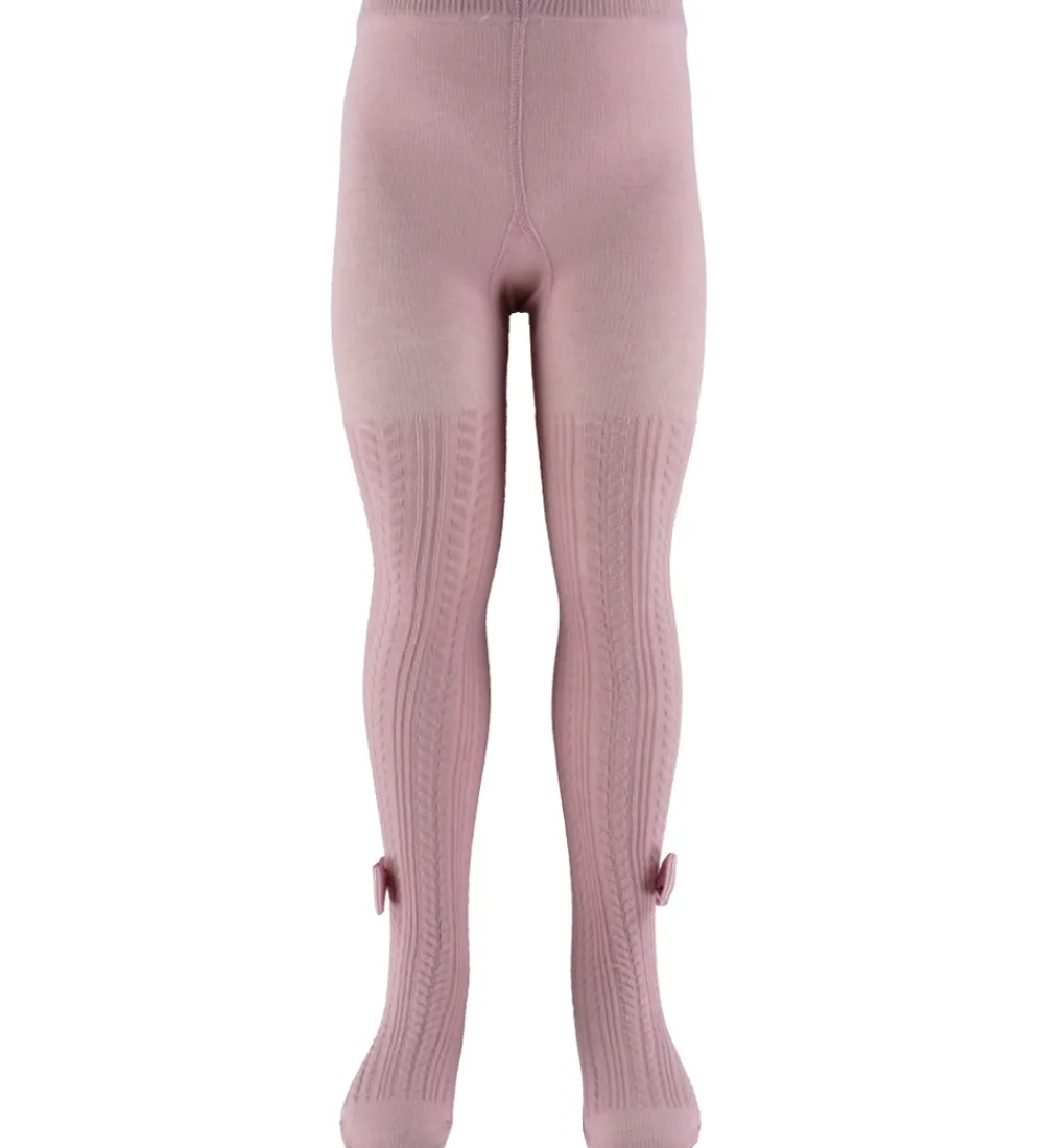 Name It Strømpebukser*Strømpebukser - NbfRallie - Keepsake Lilac m. Sløjfe