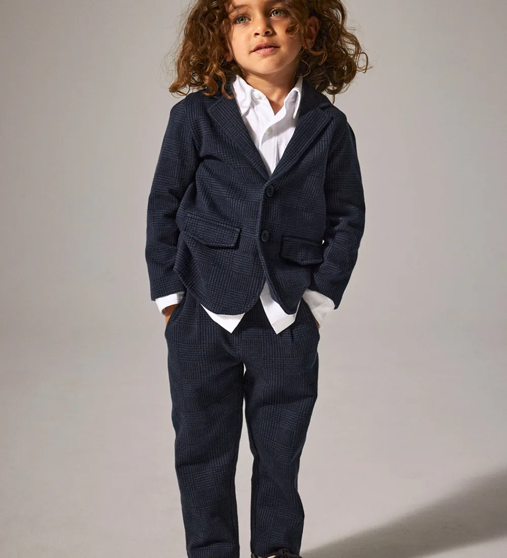 Name It Juletøj|Bukser Og Jeans*Sweatpants - NmmRobino - Navy Blazer/CHECK