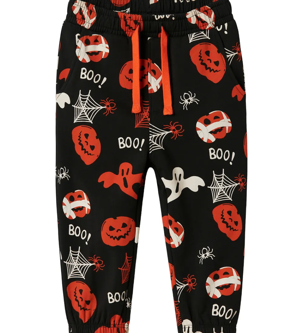 Name It Halloween*Sweatpants - NmnOpal - Sort m. Print