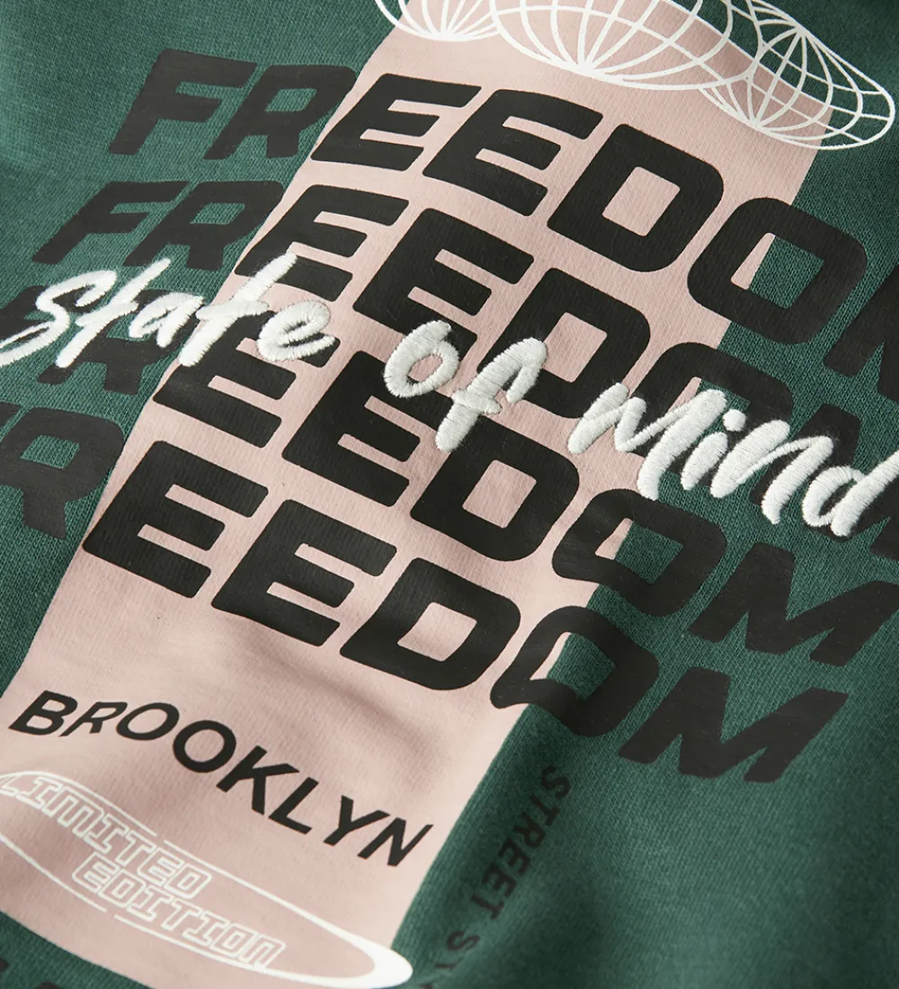 Sweatshirts-Name It Sweatshirt - NkmSteve - Bistro Green