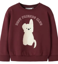 Sweatshirts-Name It Sweatshirt - NmfViloui - Burgundy/ Best Friend Club
